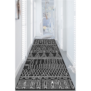ASIR Conceptum Hypnose Straor Dinario Djt Black, White Hall Carpet