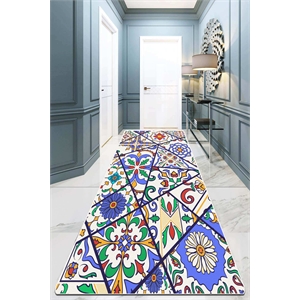 ASIR Conceptum Hypnose Floral Tiles Djt Multicolor Hall Carpet