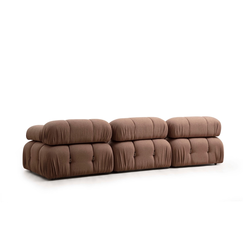 ASIR Atelier Del Sofa Bubble 1R - Brown Bouclette Brown 1-Seat Sofa