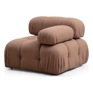 ASIR Atelier Del Sofa Bubble 1R - Brown Bouclette Brown 1-Seat Sofa