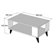 ASIR Hanah Home City 2022 Walnut Coffee Table