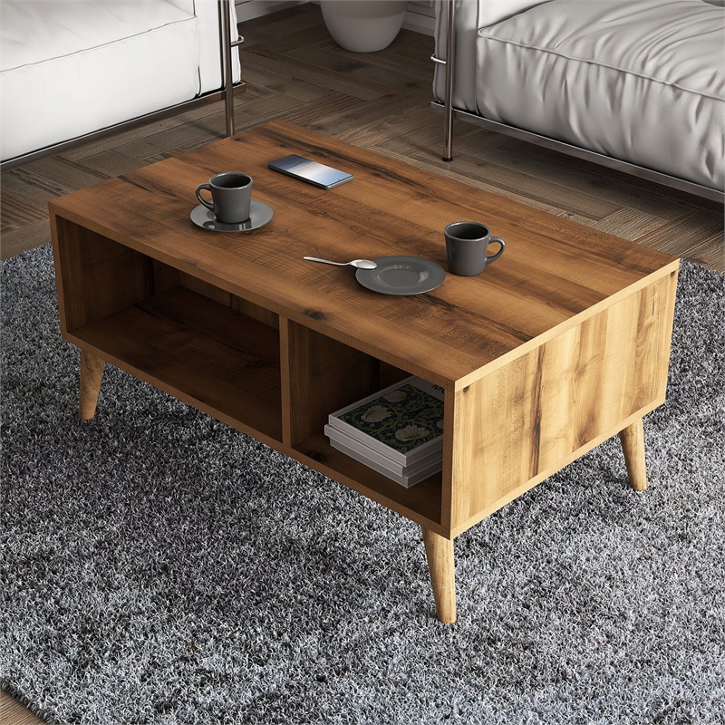 ASIR Hanah Home Exxen - 2072 Hat Walnut Coffee Table
