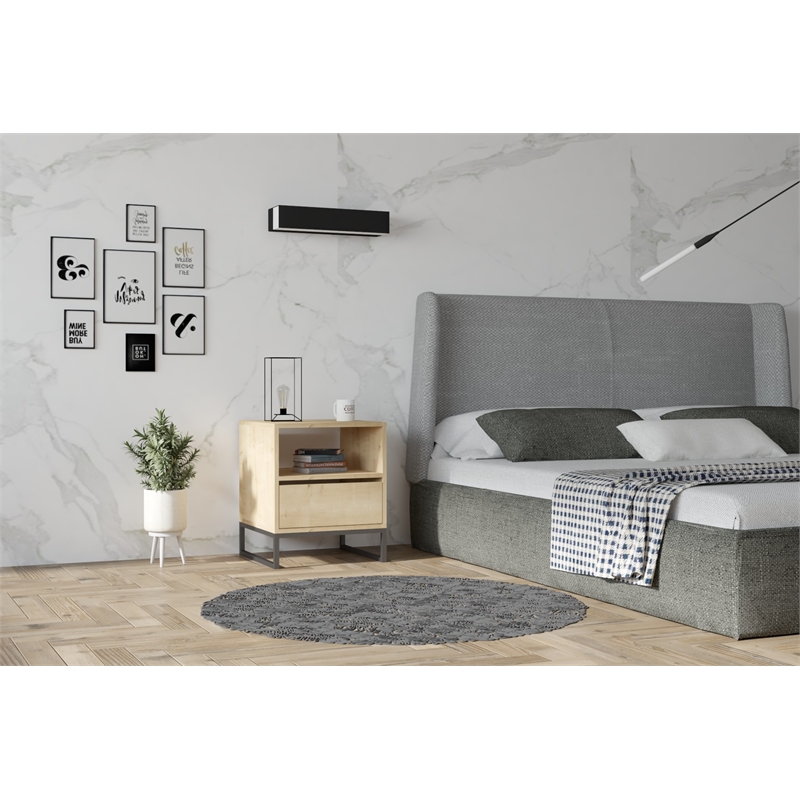 ASIR Hanah Home Lindau - Sapphire Nightstand