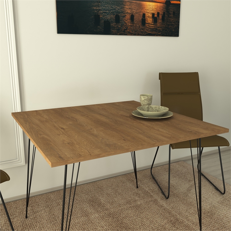 ASIR Hanah Home Sandalf Square - Caucasian Oak Caucasian Oak Table