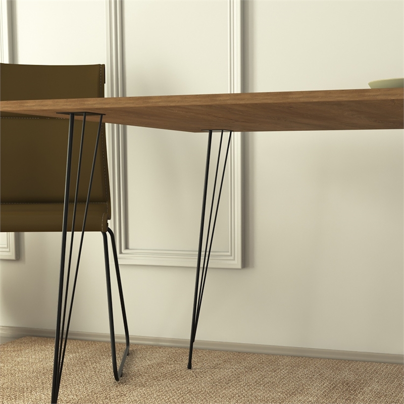 ASIR Hanah Home Sandalf Square - Caucasian Oak Caucasian Oak Table