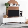 ASIR Hanah Home Kastra White TV Unit Engineered Wood