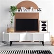 ASIR Hanah Home Kastra White TV Unit Engineered Wood