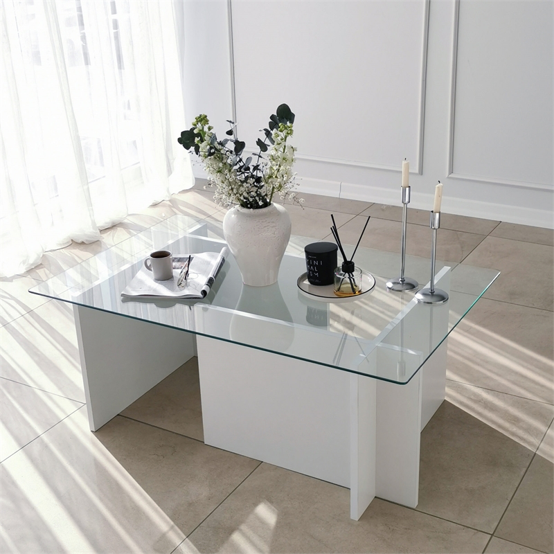 ASIR Hanah Home Escape - White Coffee Table