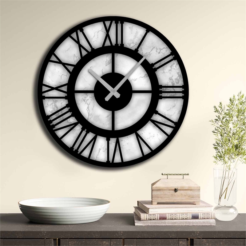 ASIR Wallity 5050MS-014 Multicolor Decorative MDF Clock