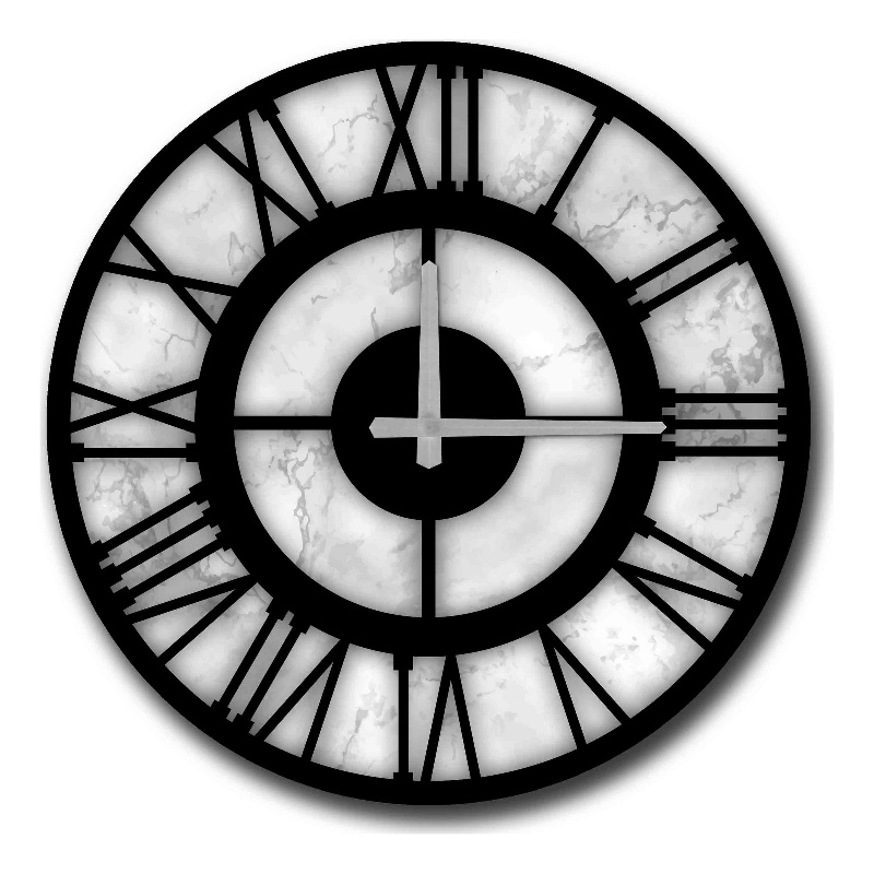 ASIR Wallity 5050MS-014 Multicolor Decorative MDF Clock