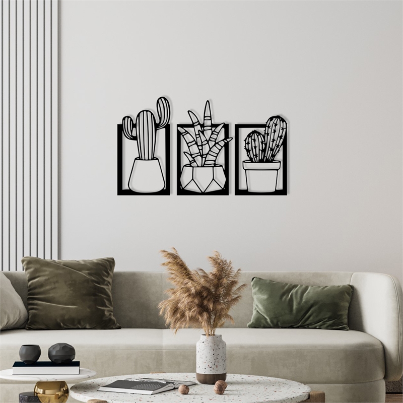 ASIR Wallity Nazen Black Decorative Metal Wall Accessory