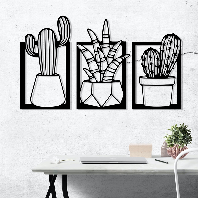 ASIR Wallity Nazen Black Decorative Metal Wall Accessory
