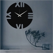 ASIR Wallity Leon Black Decorative Metal Wall Clock