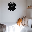 ASIR Wallity Leon Black Decorative Metal Wall Clock