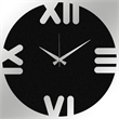 ASIR Wallity Leon Black Decorative Metal Wall Clock