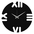ASIR Wallity Leon Black Decorative Metal Wall Clock