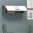 ASIR Hanah Home Rafdawn - Walnut Anthracite White Wall Shelf