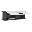 ASIR Hanah Home Rafdawn - Walnut Anthracite White Wall Shelf