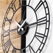 ASIR Wallity Wooden Clock 10 Walnut Black Decorative Wooden Wall Clock