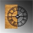 ASIR Wallity Wooden Clock 10 Walnut Black Decorative Wooden Wall Clock