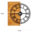 ASIR Wallity Wooden Clock 10 Walnut Black Decorative Wooden Wall Clock