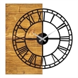 ASIR Wallity Wooden Clock 10 Walnut Black Decorative Wooden Wall Clock