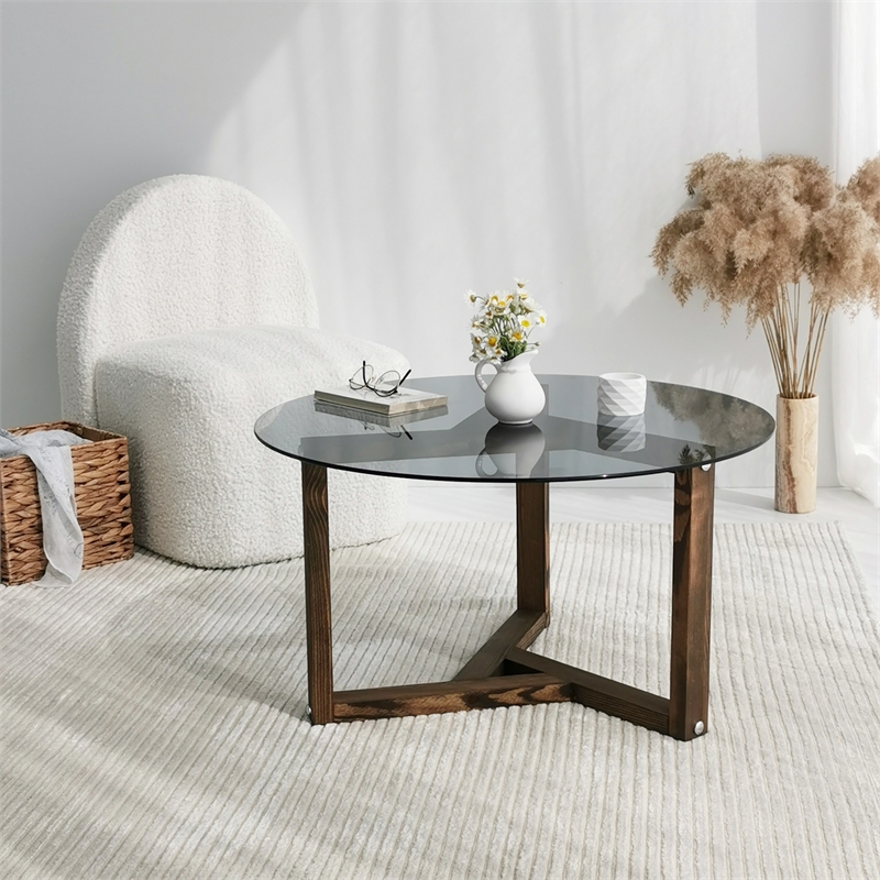 ASIR Hanah Home Miro - Fume Coffee Table