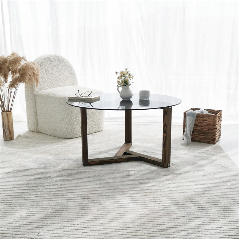 ASIR Hanah Home Miro - Fume Coffee Table