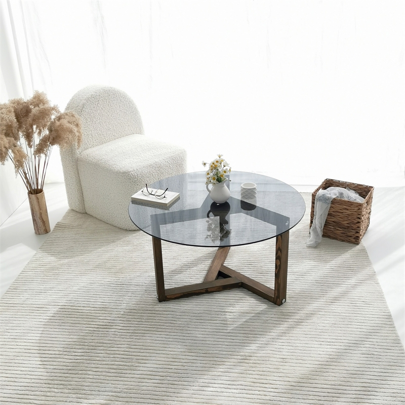 ASIR Hanah Home Miro - Fume Coffee Table