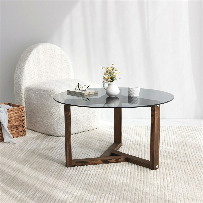 ASIR Hanah Home Miro - Fume Coffee Table