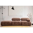 ASIR Atelier Del Sofa Bubble O1 - Brown Bouclette Brown 1-Seat Sofa