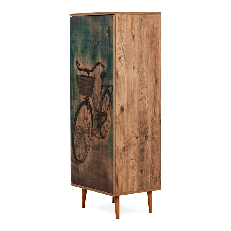 ASIR Hanah Home Just Home Bisiklet Multicolor Multi Purpose Cabinet