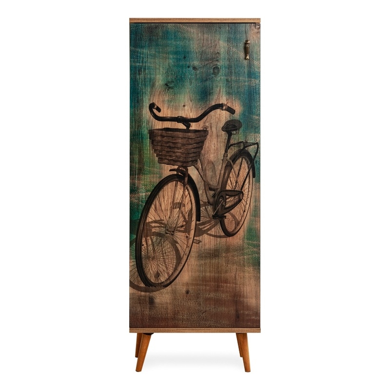 ASIR Hanah Home Just Home Bisiklet Multicolor Multi Purpose Cabinet
