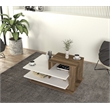 ASIR Hanah Home Vens - White/Walnut White Walnut Coffee Table