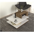 ASIR Hanah Home Vens - White/Walnut White Walnut Coffee Table