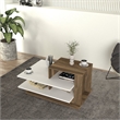 ASIR Hanah Home Vens - White/Walnut White Walnut Coffee Table