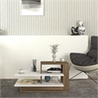ASIR Hanah Home Vens - White/Walnut White Walnut Coffee Table