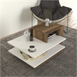 ASIR Hanah Home Vens - White/Walnut White Walnut Coffee Table