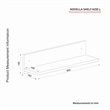 ASIR Hanah Home Novella K5 - White Wall Shelf