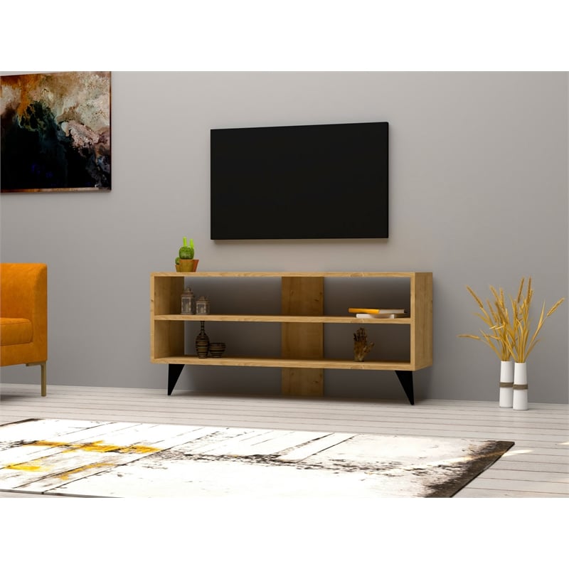ASIR Hanah Home One - Oak TV Stand Engineered Wood