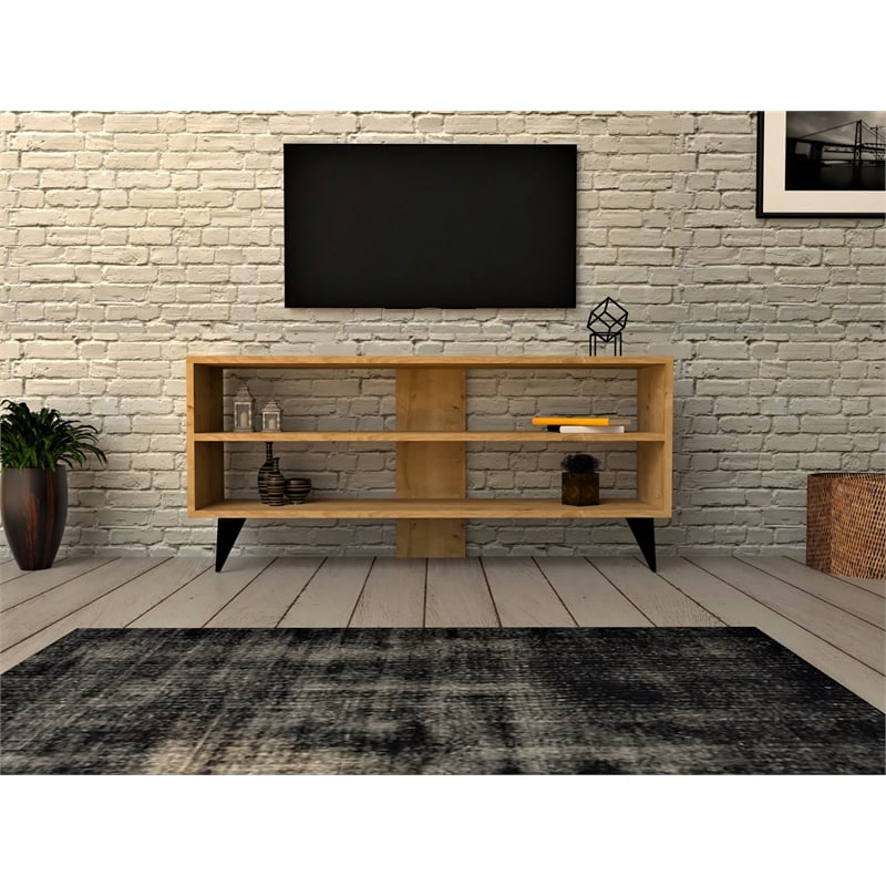 ASIR Hanah Home One - Oak TV Stand Engineered Wood