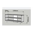 ASIR Hanah Home One - Oak TV Stand Engineered Wood