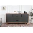 ASIR Hanah Home Cordoba Walnut Anthracite Console