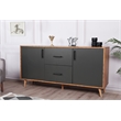 ASIR Hanah Home Cordoba Walnut Anthracite Console