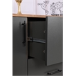 ASIR Hanah Home Cordoba Walnut Anthracite Console