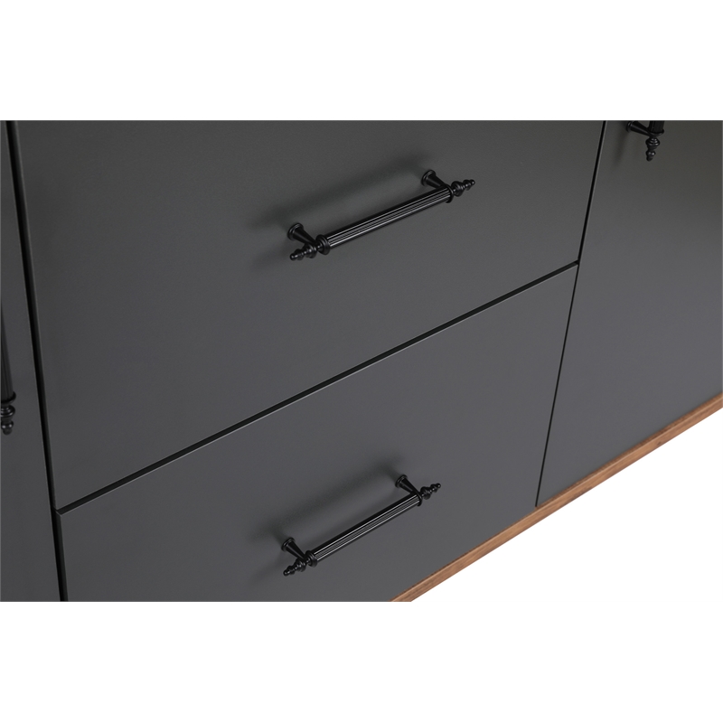 ASIR Hanah Home Cordoba Walnut Anthracite Console