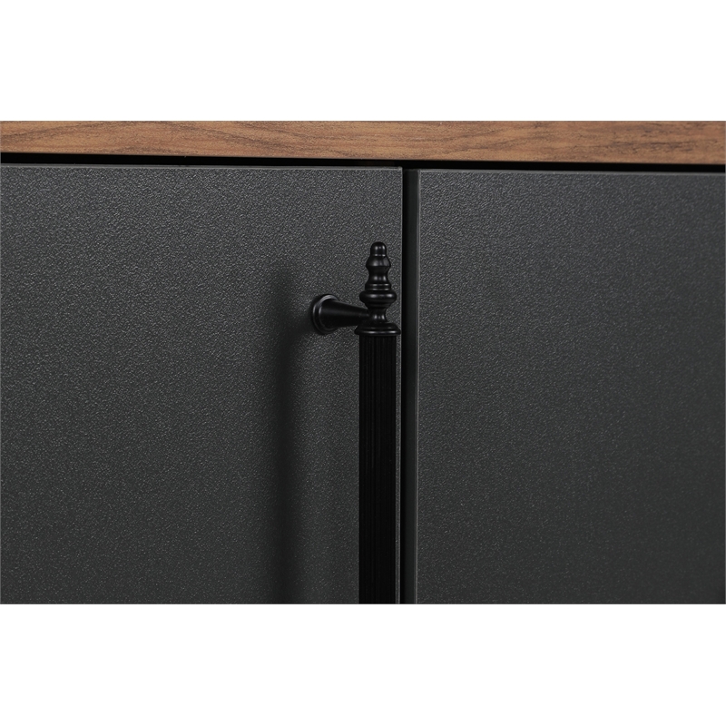 ASIR Hanah Home Cordoba Walnut Anthracite Console