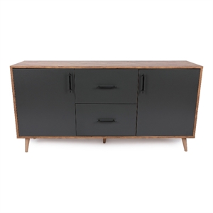 ASIR Hanah Home Cordoba Walnut Anthracite Console