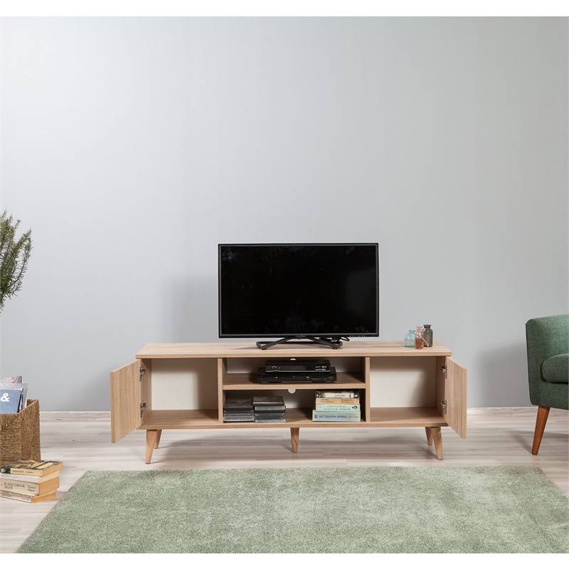 ASIR Hanah Home Truva - 727 Sonoma Oak TV Stand