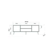 ASIR Hanah Home Truva - 727 Sonoma Oak TV Stand